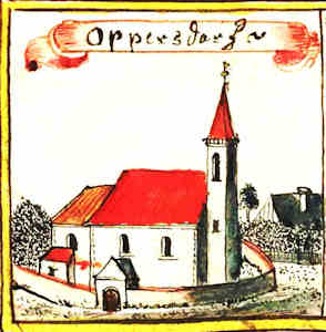 Oppersdorf - Koci, widok oglny